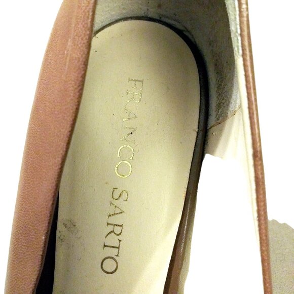 Franco Sarto Helio Leather Wedge Pumps, Size 10M Wedge Shoe, High Heel Wedge - Picture 12 of 16